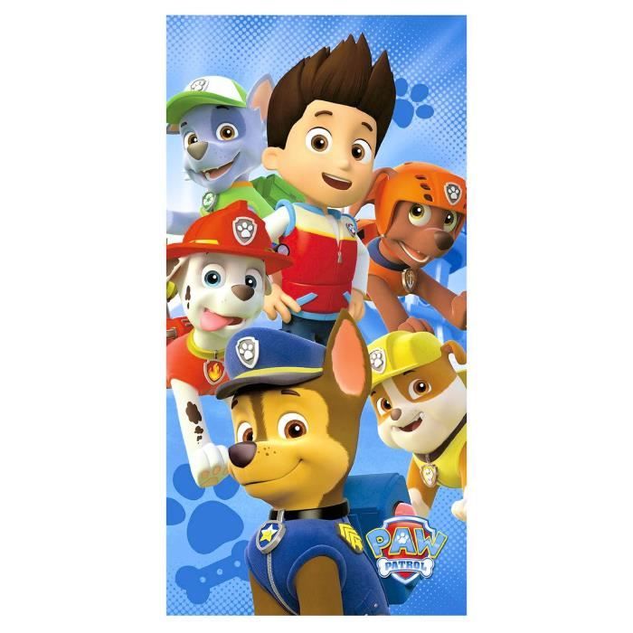 PAT PATROUILLE Serviette de plage / serviette de toilette PAW PATROL