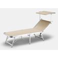 bain de soleil lit de plage pliant transat piscine aluminium jardin gabicce - Transat De Plage Pliable bain de soleil lit de plage pliant transat piscine aluminium jardin gabicce - Transat De Plage Pliable