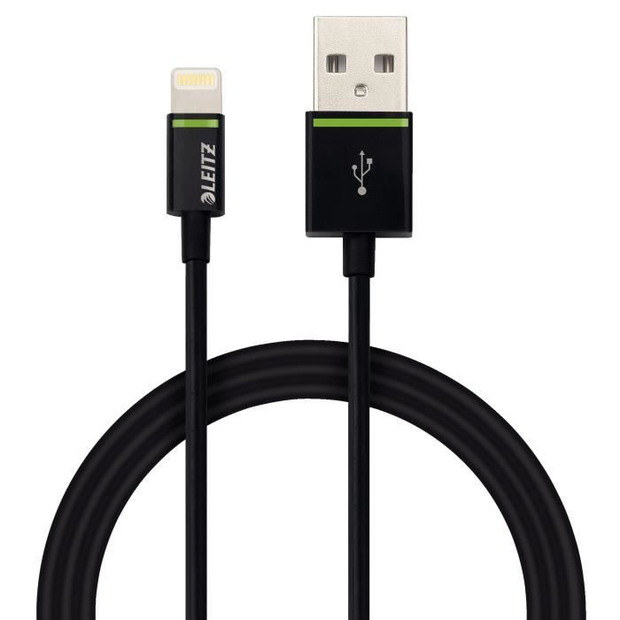 LEITZ Cable Lightning vers USB 1m - noir