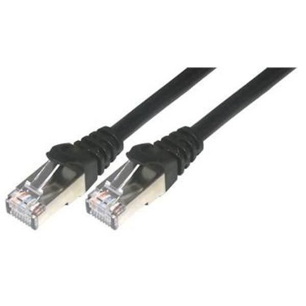 MCL Cordon de brassage - RJ45 CAT 6 F/UTP - 1 m - Noir