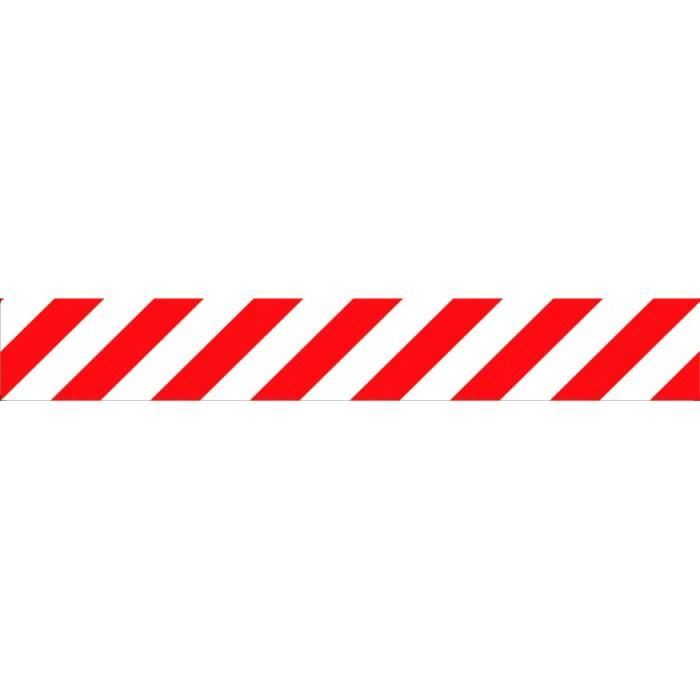 Autocollant bande balise fulgurée réflectrice, blanc/rouge Achat