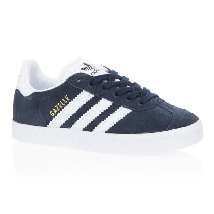 ADIDAS Baskets Gazelle - Enfant - Bleu marine - Achat / Vente basket ... ADIDAS Baskets Gazelle - Enfant - Bleu marine