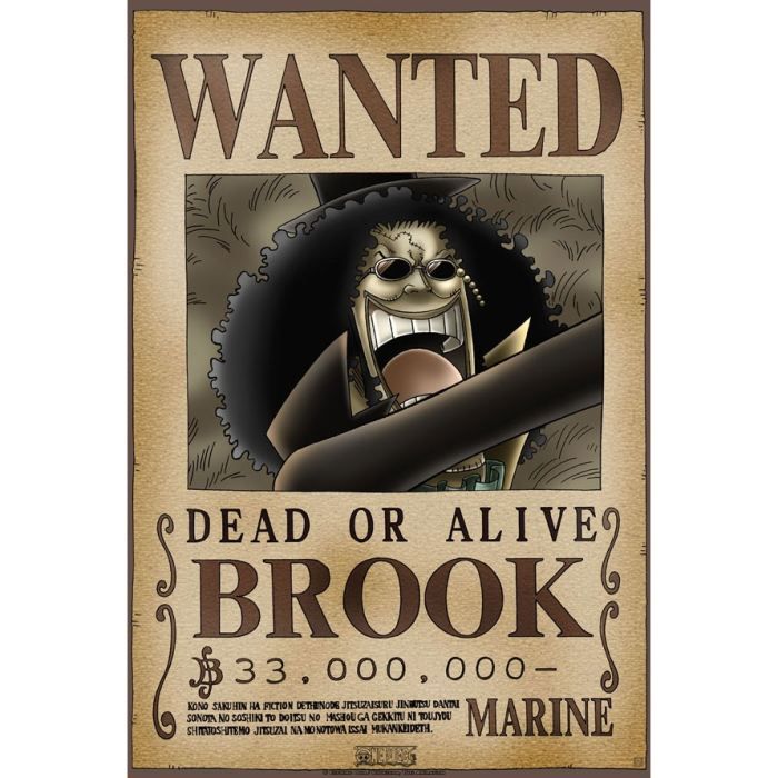one piece poster wanted franky (52x35)