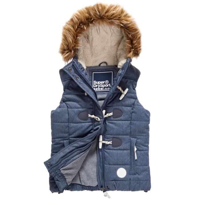 Sm Femme Doudoune Puffle Taille Bleu Superdry Toggle Xs 1qtwRtv