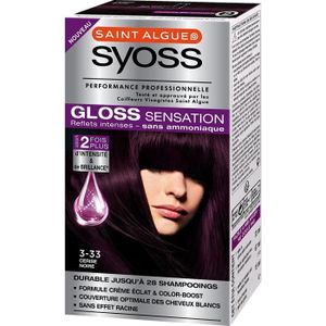 syoss gloss sensation coloration permanente 3.33 cerise noire 67 ml