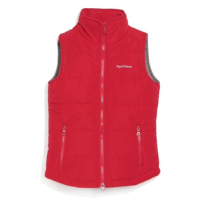 EQUI-THEME Gilet d'équitation - Enfant - Rouge