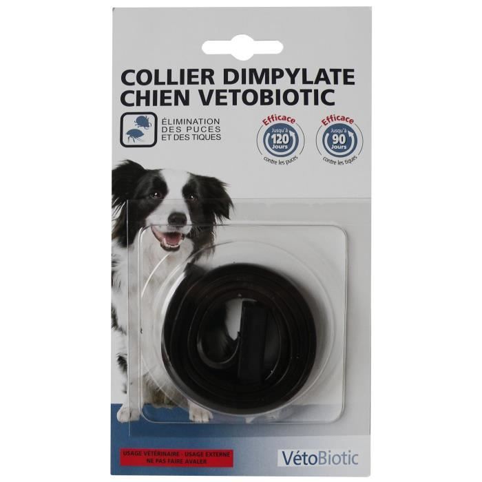 VETOBIOTIC COLLIER DIMPYLATE NOIR CHIEN