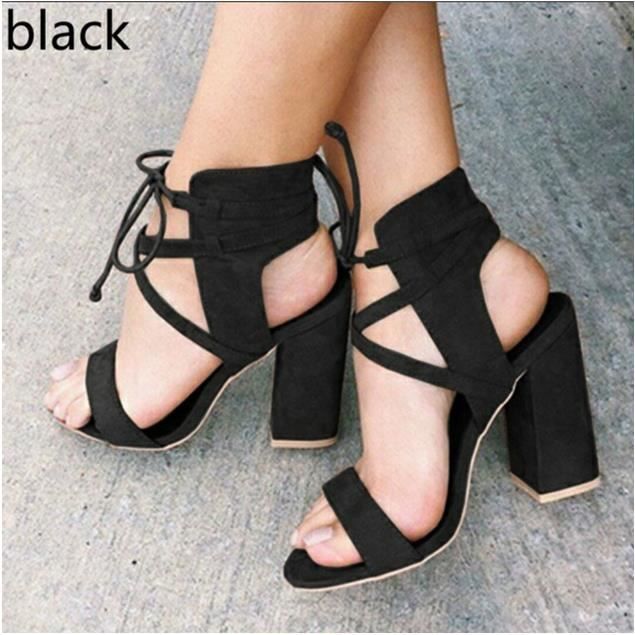 MONITECH Fashion Sandales à talon haut femme Sandales compensées fille Chaussures talon d\u0027été Soirée