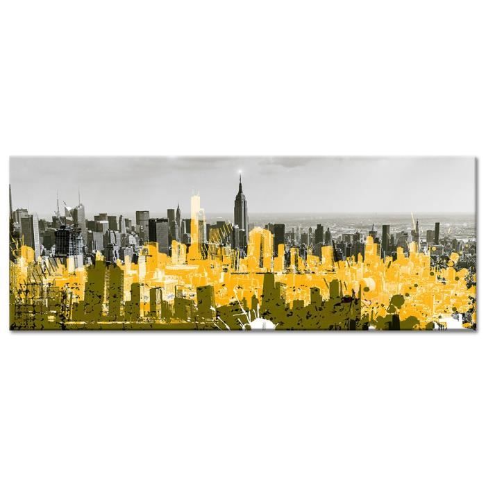 Tableau Déco New York Illustré - Urbain - 80x30 cm