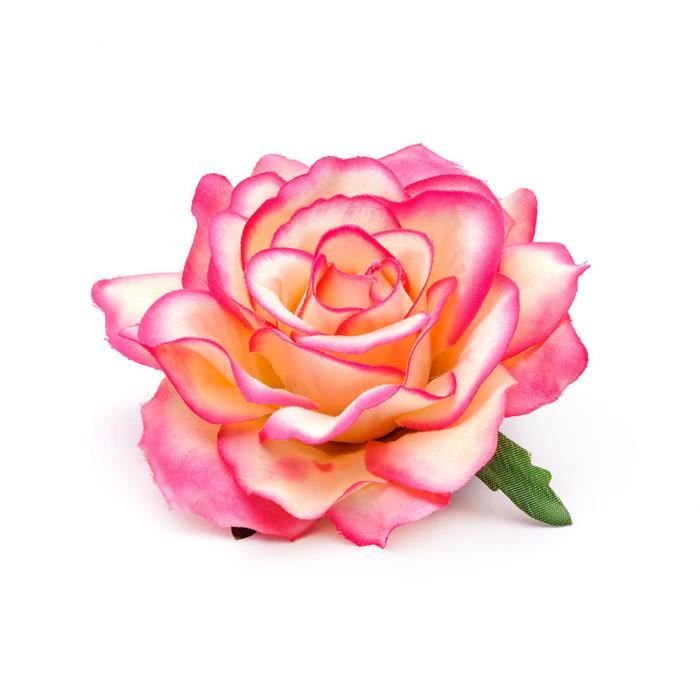 Yida World 1pcs Multicoloré Femme Pince Cheveux Fleur Rose Tissu Barrette Broche Epingle Clips Bijoux Cadeau