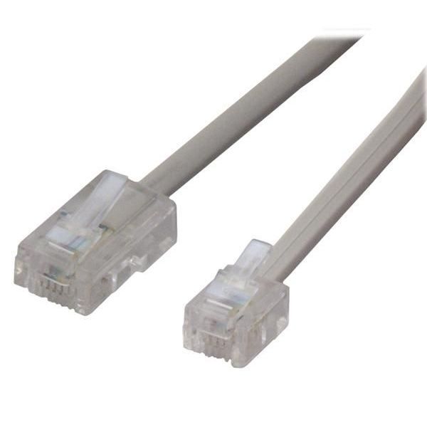Diviseur De Câble Téléphonique RJ11 - 1 Vers 2 Ports - Pour Téléphone, Modem DSL, Fax - Fil Cuivre 4 Conducteurs