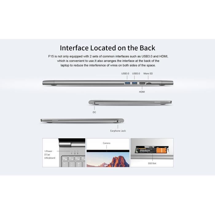 Teclast F15 Notebook 15.6 Pouces Windows 10 Home3