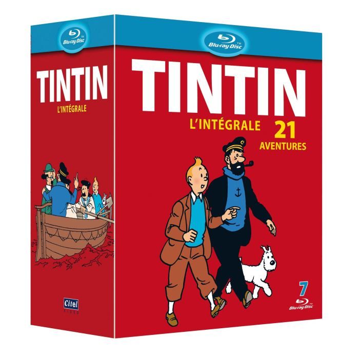 Coffret intégrale Tintin en BLU RAY FILM pas cher