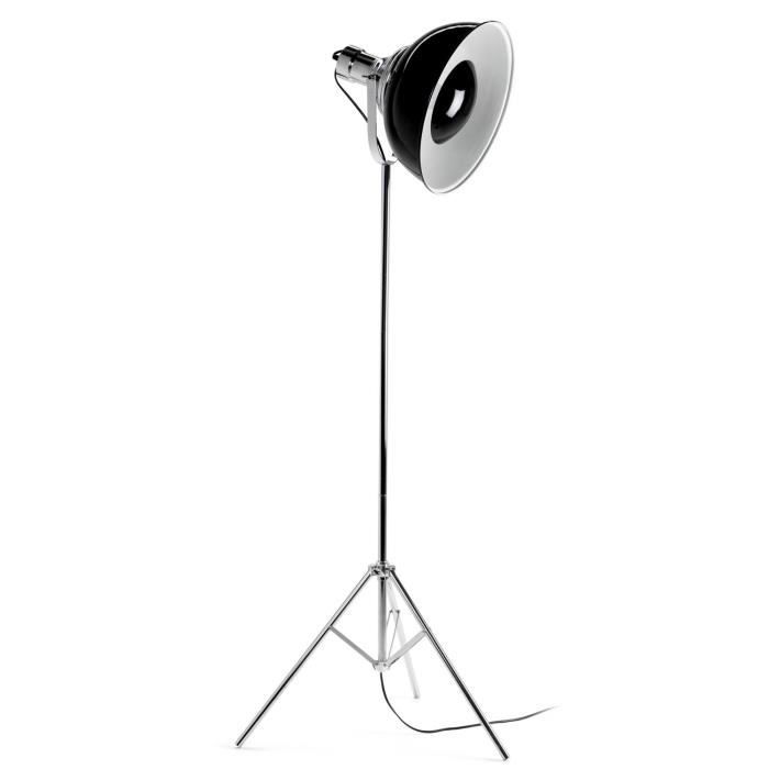 Lampadaire Cinéma trépied Screen - Noir et Blanc