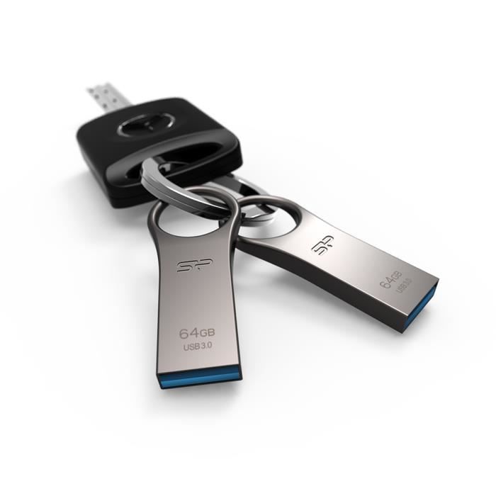 SILICON POWER Cle USB 31 J80 64 GB Argent