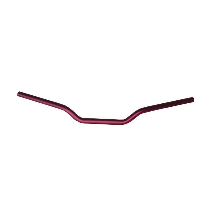 Guidon Moto Custom Aluminium 22 Mm - Tordu Avec Barre Renfort, 75 Cm, Multiple Couleurs Disponibles