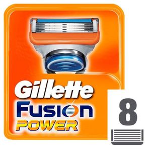 GILLETTE Lames Fusion Power (pack de 8)