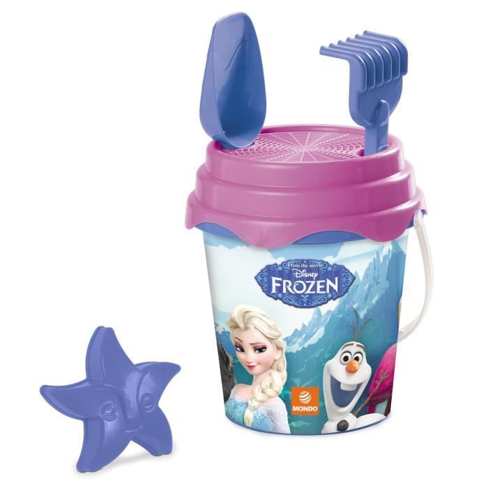 LA REINE DES NEIGES - Seau Garni complet - 17 cm - Accessoires de plage - Fille - A partir de 3 ans