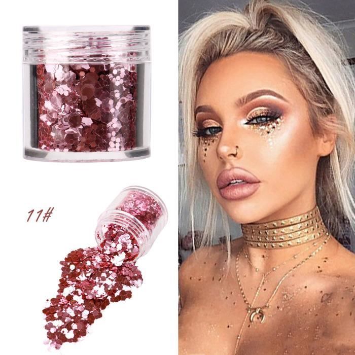 FOND DE TEINT , BASE Paillettes poudre visage corps Glitter paillette n