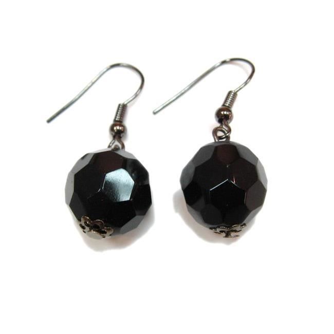 boucles d'oreilles pendantes noir boucles d'oreilles pendantes noir