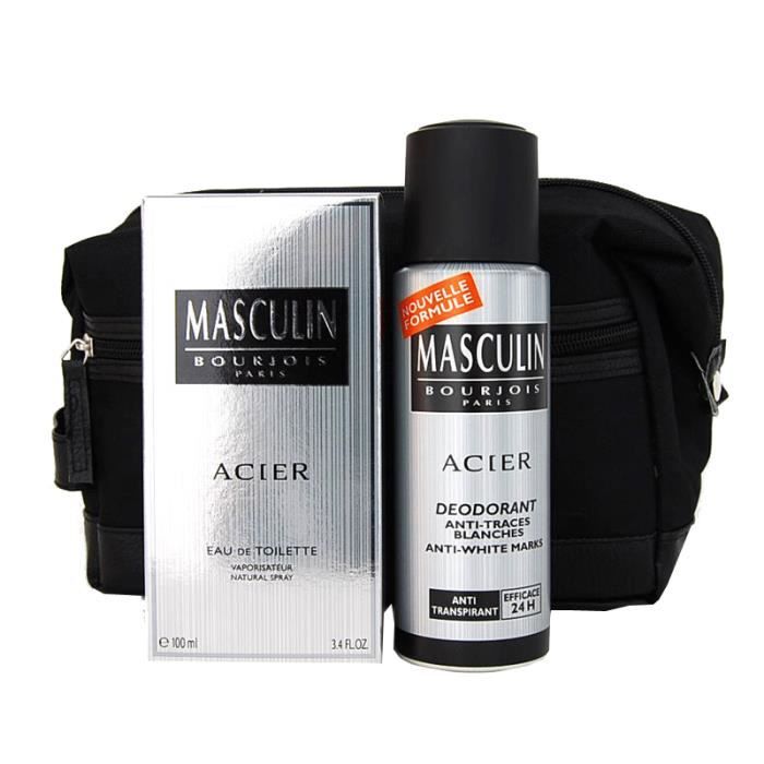 Bourjois Paris Masculin Acier Coffret Trousse Achat Vente