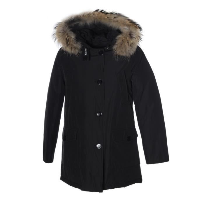 Femme Achat Manteau Woolrich Wwcps2479cn03blk Coton Noir 8dCPRwxq