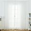 Solide Couleur Transparent Tulle Fenêtre Sheer écran Rideaux - 