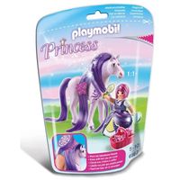 UNIVERS MINIATURE PLAYMOBIL 6167 Princesse Violette avec cheval à co UNIVERS MINIATURE PLAYMOBIL 6167 Princesse Violette avec cheval à co
