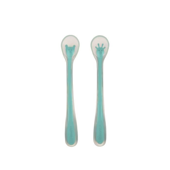 BEBE CONFORT Lot de 2 Cuillères en silicone douces