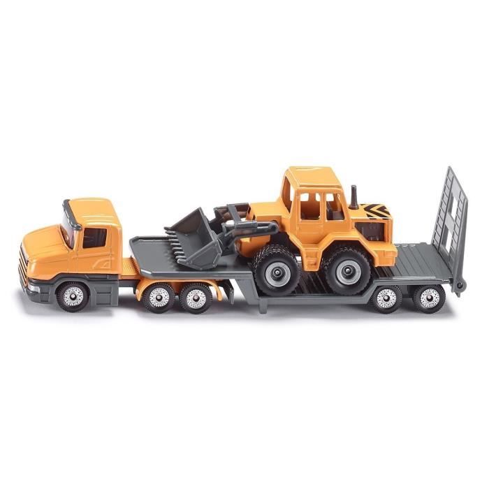 SIKU Camion Surbaissé Avec Chargeur Frontal 1/64ème - Véhicule Miniature