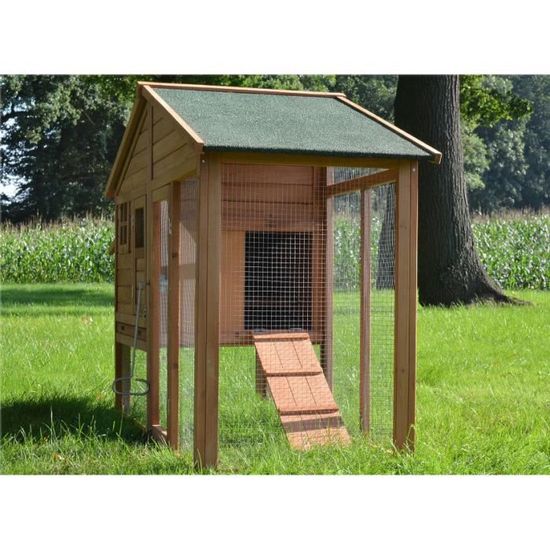 Poulailler En Bois Pour Jardin Extérieure Poules Cage Canard équipé 2 Perches 190 X 67 X 117 Cm Poulailler De Luxe 143