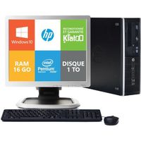 UNITÉ CENTRALE + ÉCRAN ordinateur de bureau HP elite 8200 dual core 16go UNITÉ CENTRALE + ÉCRAN ordinateur de bureau HP elite 8200 dual core 16go