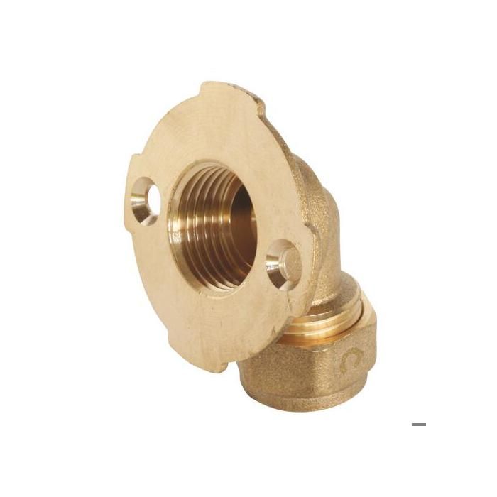SOMATHERM Raccord sanitaire laiton femelle - Coude à compression - PER 13x16