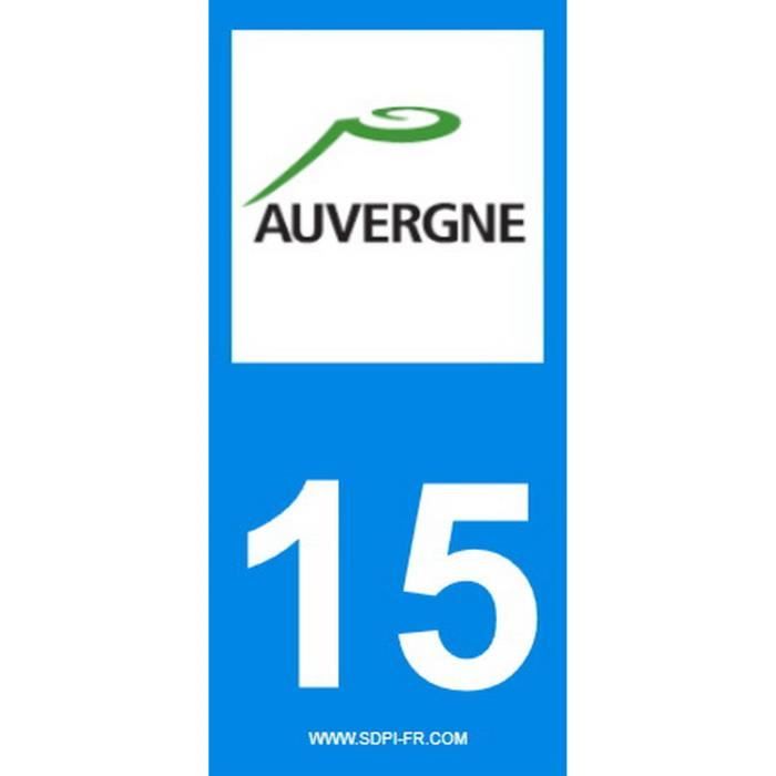 STICKZIF 2 Autocollants Région Département 15 SR15