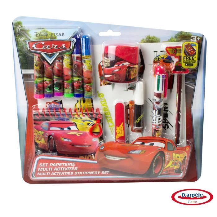 CARS - Set multi activités - Coloriage - Découpage - Carnet