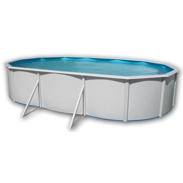 PRESTIGIO Piscine ovale en acier 640x366x132cm