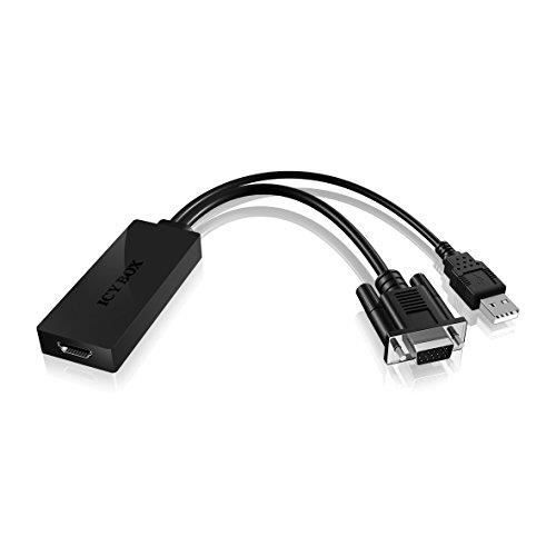 ICY BOX Adaptateur VGA + audio – HDMI