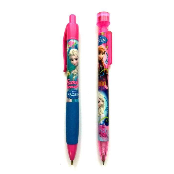 FROZEN LA REINE DES NEIGES LOT 2 STYLOS FOURNITURES ...