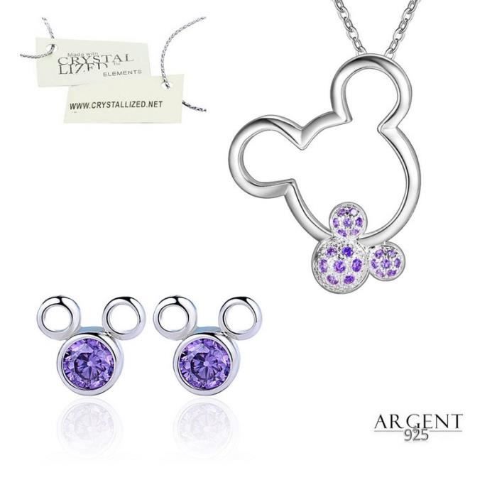 PARURE Parure Bijoux Disney Enfant Cristal Swarovski Elem