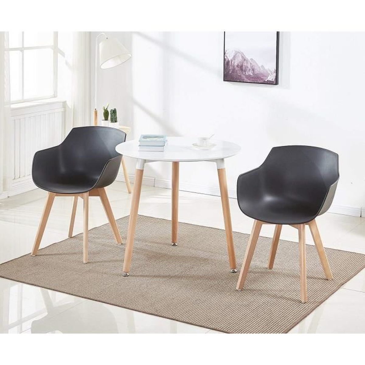 DORA Lot De 6 Chaise Salle Manger Fauteuils Scandinave De Cuisine