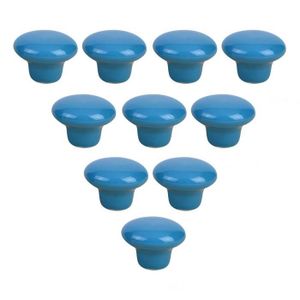 tirer portes pour armoires poignée Qualité peint bleu ballon rond bouton en céramique