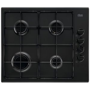 PLAQUE GAZ Table de cuisson gaz 60cm 4 feux 8000w noir - FGH6