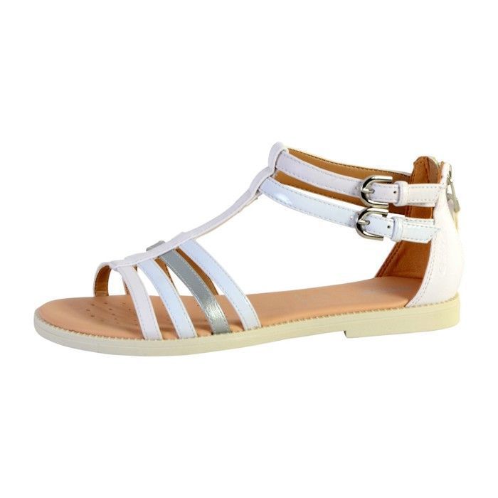 GEOX Sandales J S.KARLY Blanc Enfant Fille