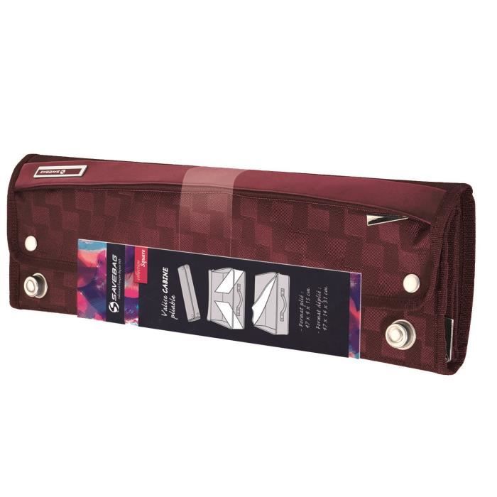 SAVEBAG Valise de cabine SQUARE pliable - 18L - Rouge