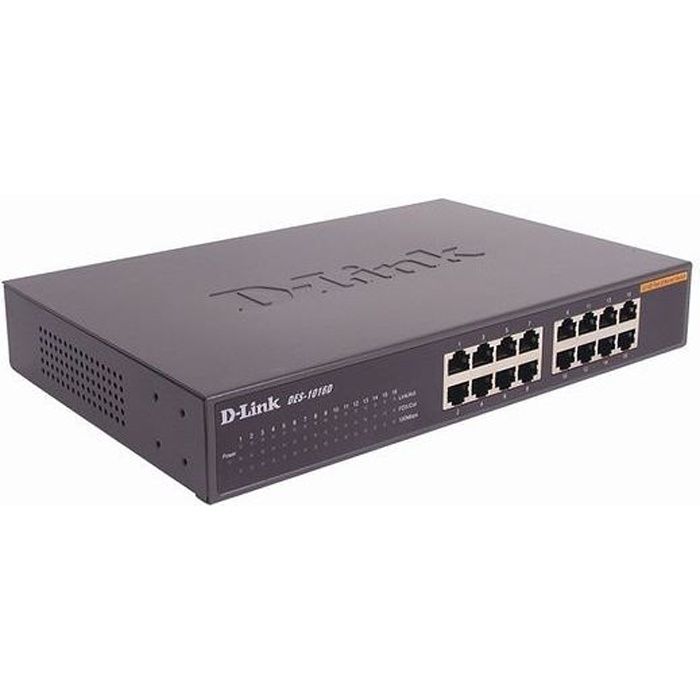 D Link Switch 16 ports 10100 mpbs DES 1016D