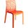 Chaise design orange Gruyer