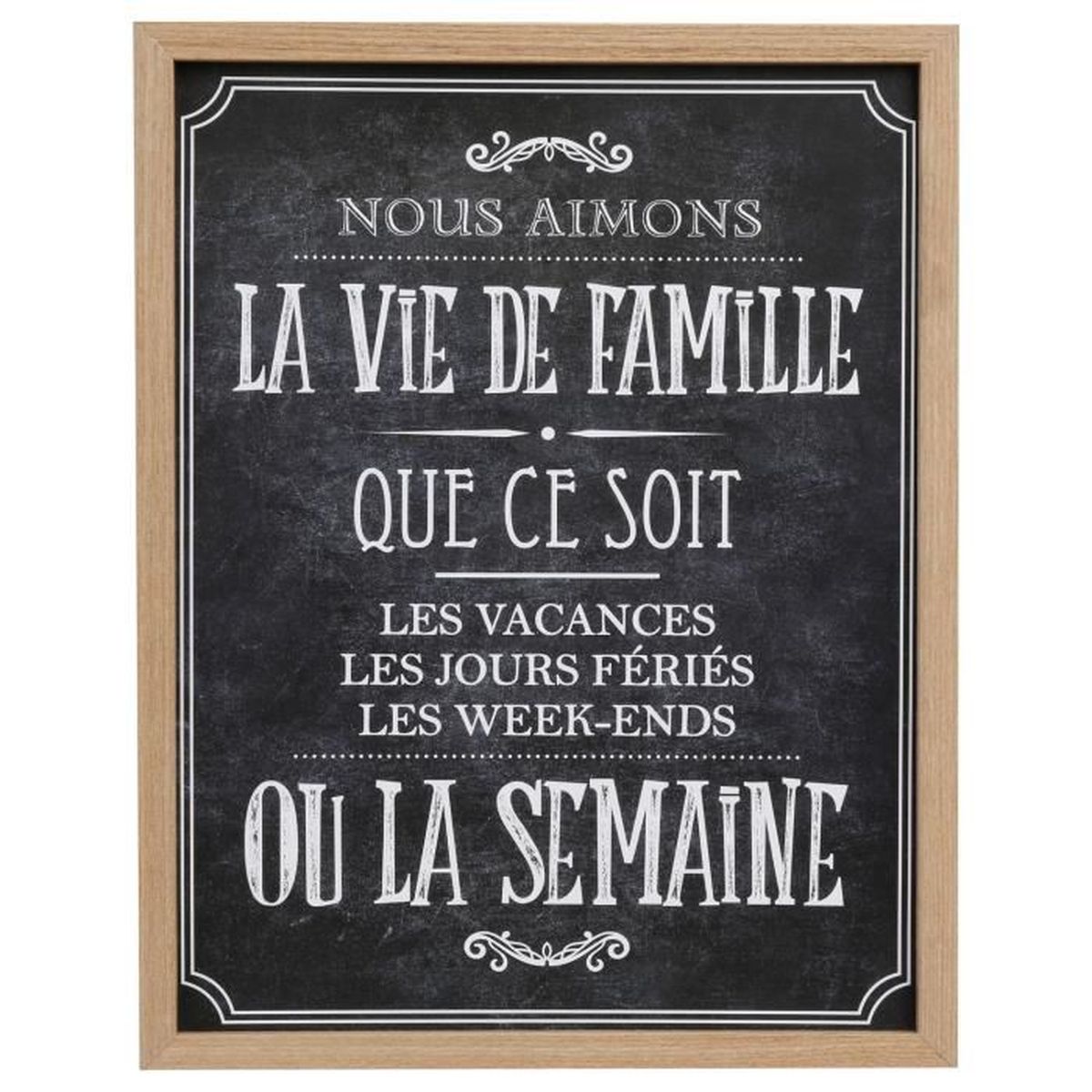 Cadre Bistrot - 24,5 x 31,5 cm - Famille - Achat / Vente ...