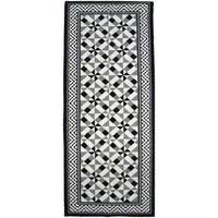 TAPIS DE COULOIR UTOPIA Tapis de couloir carreaux de ciment - Noir, TAPIS DE COULOIR UTOPIA Tapis de couloir carreaux de ciment - Noir,