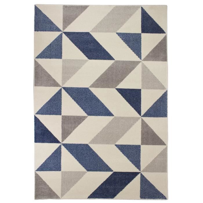 Tapis scandinave bleu - Achat / Vente pas cher