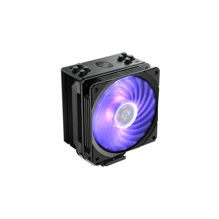 Cooler Master - Hyper 212 RGB Black Edition - Ventilateur de Processeur ( Intel® & AMD) 1x Ventilateur 120mm PWM - Eclairage RGB - N